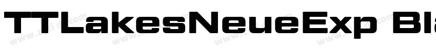 TTLakesNeueExp Black字体转换